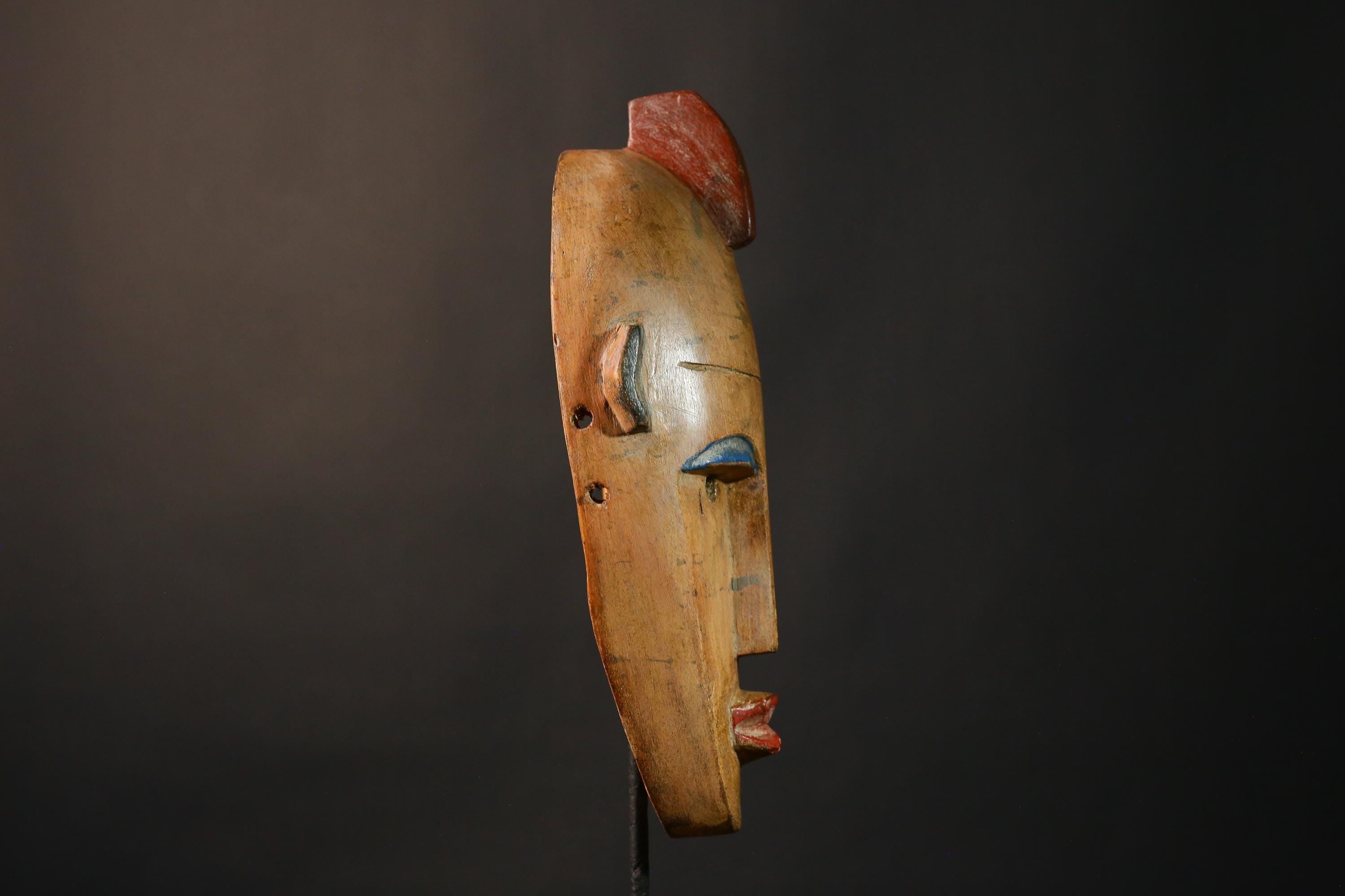 African Mask Vintage African Masks Handmade Bambara Wall Hanging Art Decor Antique Tribal Accent - G3500