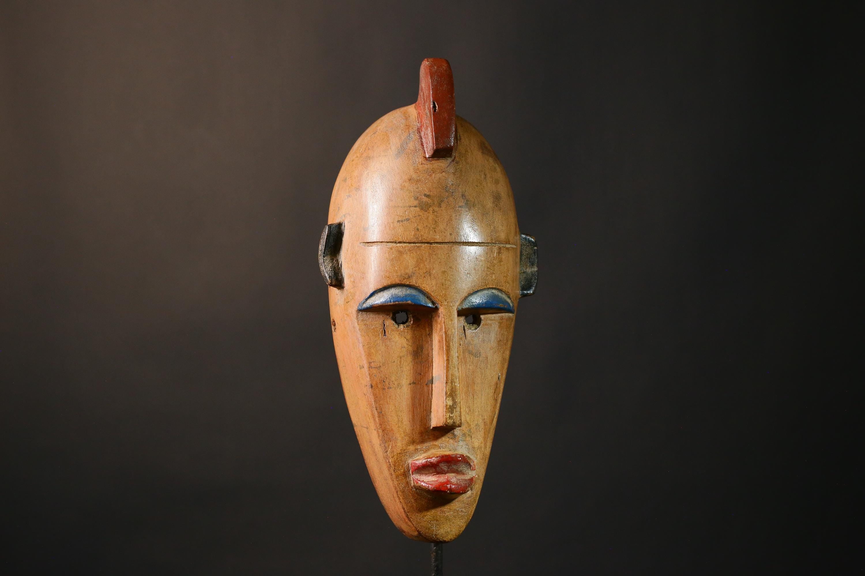 African Mask Vintage African Masks Handmade Bambara Wall Hanging Art Decor Antique Tribal Accent - G3500