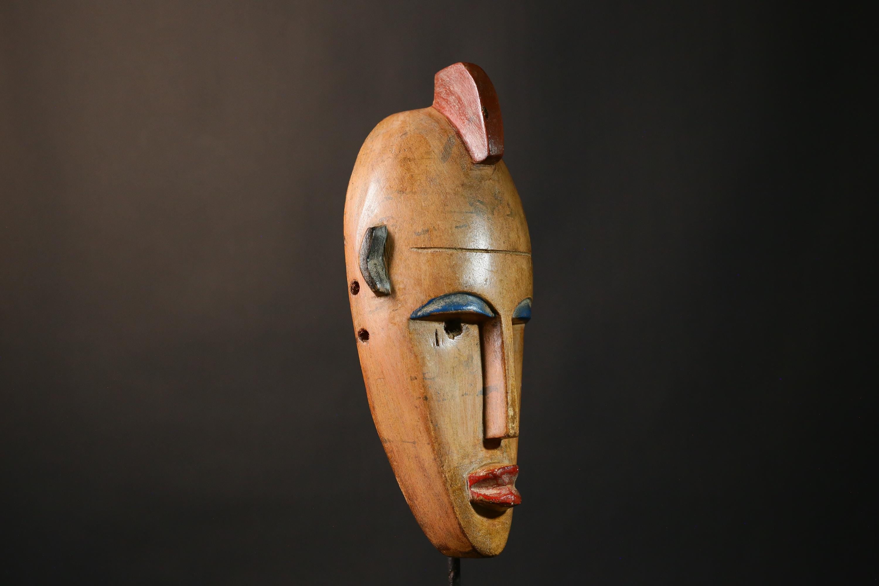 African Mask Vintage African Masks Handmade Bambara Wall Hanging Art Decor Antique Tribal Accent - G3500