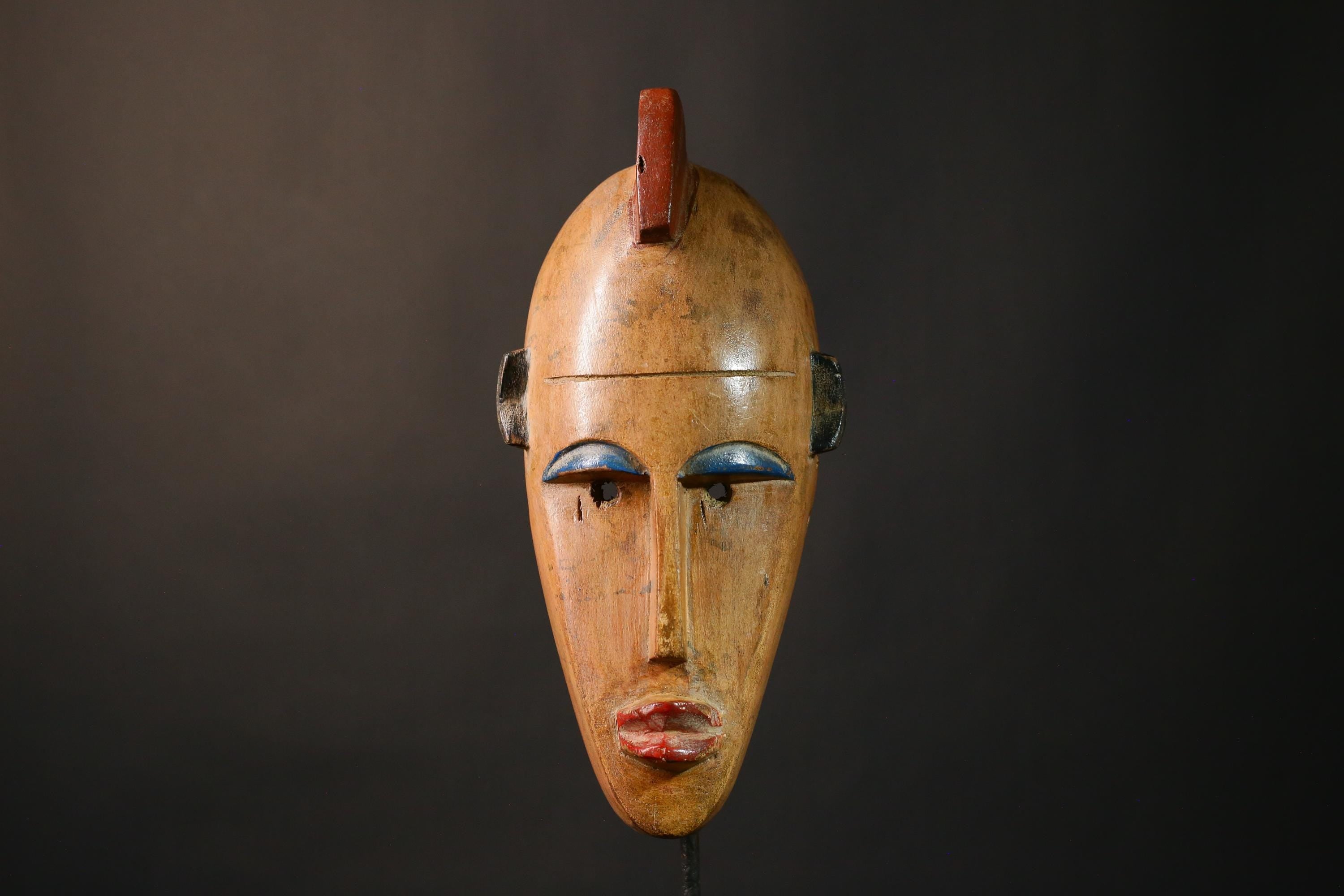 African Mask Vintage African Masks Handmade Bambara Wall Hanging Art Decor Antique Tribal Accent - G3500