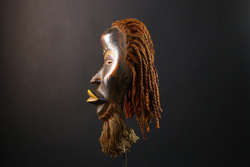 African Mask - Dan Mano Wooden Mask, Handcrafted Wall Art, Unique Tribal Home Decor, Ethnic Sculpture, Cultural Collectible Piece-G3750