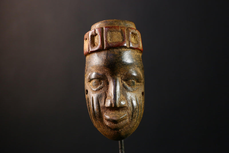 African Mask Dan Wooden Mano Mask, Hand-Carved Wall Decor, Unique Tribal Art, Cultural Home Accent, Ethnic Sculpture Collectible Piece-G3761