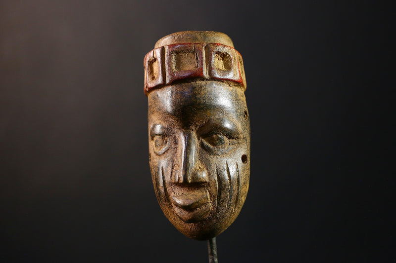 African Mask Dan Wooden Mano Mask, Hand-Carved Wall Decor, Unique Tribal Art, Cultural Home Accent, Ethnic Sculpture Collectible Piece-G3761