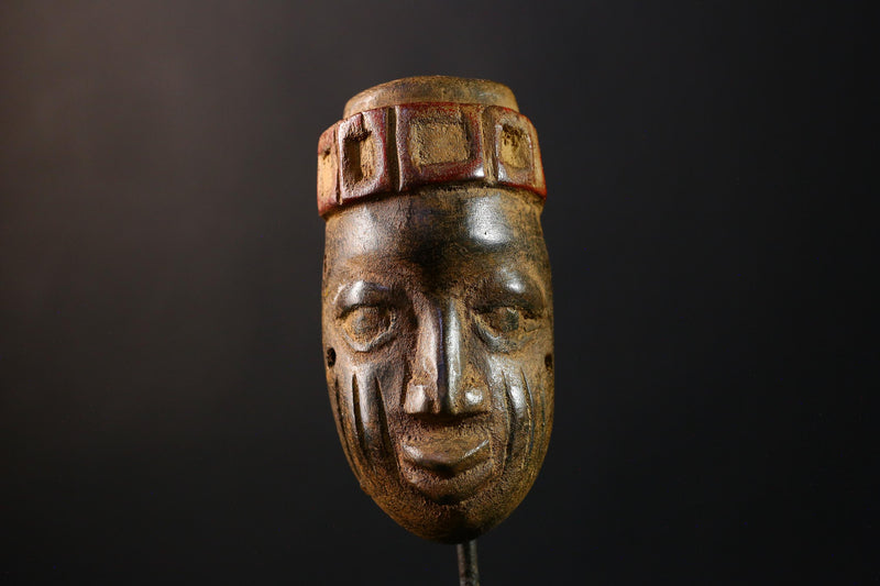 African Mask Dan Wooden Mano Mask, Hand-Carved Wall Decor, Unique Tribal Art, Cultural Home Accent, Ethnic Sculpture Collectible Piece-G3761