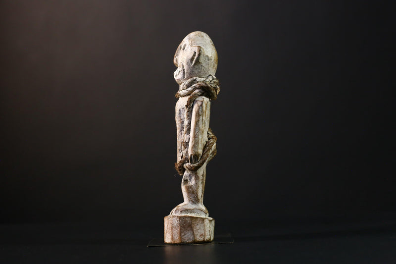 African Vintage Nkisi Nkondi Statue - African Collectible Voodoo Doll Art-G3755