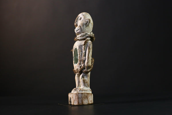 African Vintage Nkisi Nkondi Statue - African Collectible Voodoo Doll Art-G3755