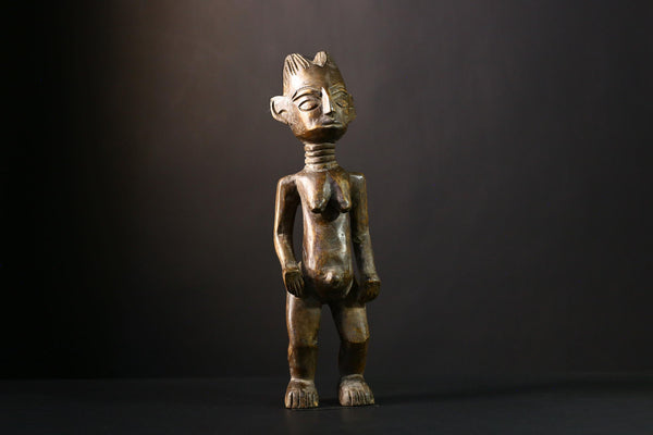 African Vintage Nkisi Nkondi Statue - African Collectible Voodoo Doll Art-G3754