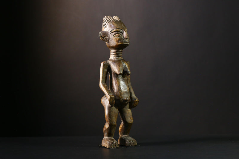 African Vintage Nkisi Nkondi Statue - African Collectible Voodoo Doll Art-G3754