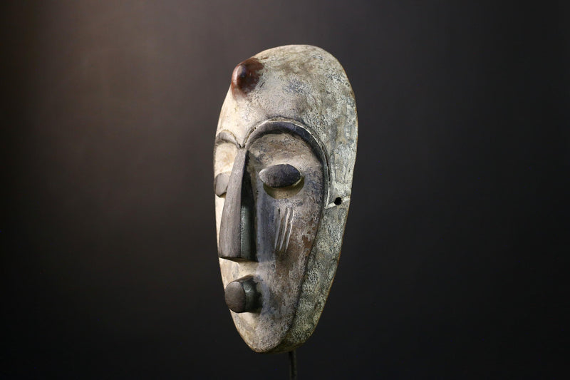 Africana Mask - Unique Bwami Tribal from Congo, Handcrafted Wall Art, Ethnic Home Decor, Cultural Sculpture Collectible-G2100