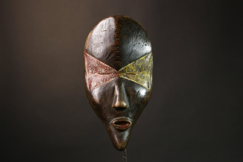 African Mask Authentic Lega Mask | Congo Bwami Cultural Art | Unique Home Décor | Handcrafted Wall Mask for Elegant Interiors - G3540