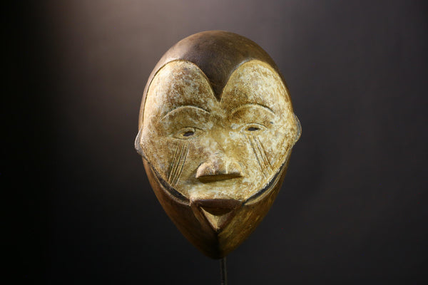 African Mask Igbo Art - Hand-Carved Decorative Sculpture from Nigeria, Unique Ethnic Wall Art for Home Decor, Cultural Heritage Display-6834