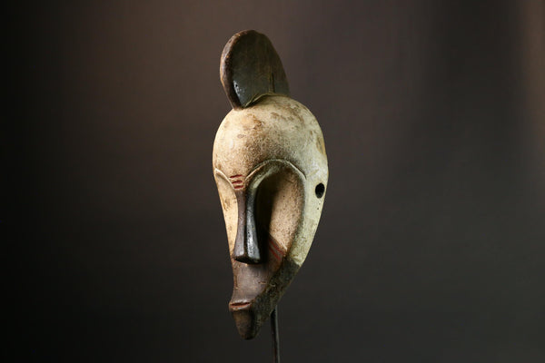 African mask Authentic Fang Mask | Ngil Mask with Solemn Expression | Unique Wall Art Decor for Cultural Heritage - G3555