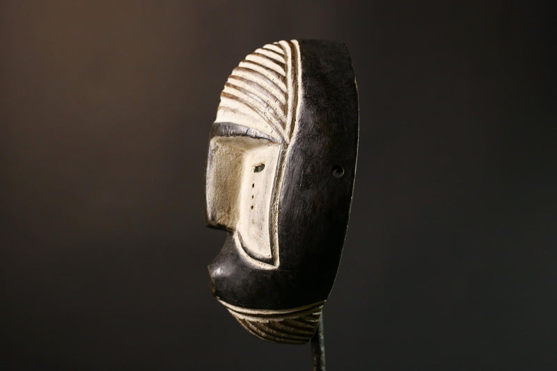 Authentic African Antique Luba Mask from Congo - Unique Tribal Collectible Sculpture Mask for Home Decor and Cultural Appreciation-G3571