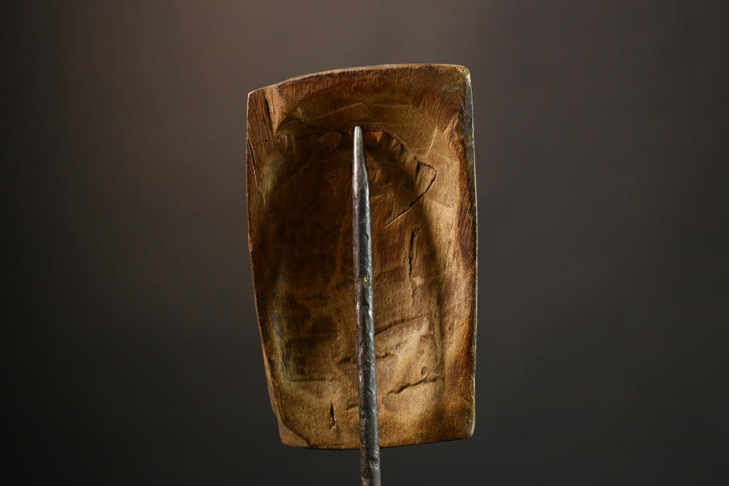 African Rare Large African Mask Superb Old Mitsogo Tsogho Wood Art from Gabon Unique Collectible Decor G3565