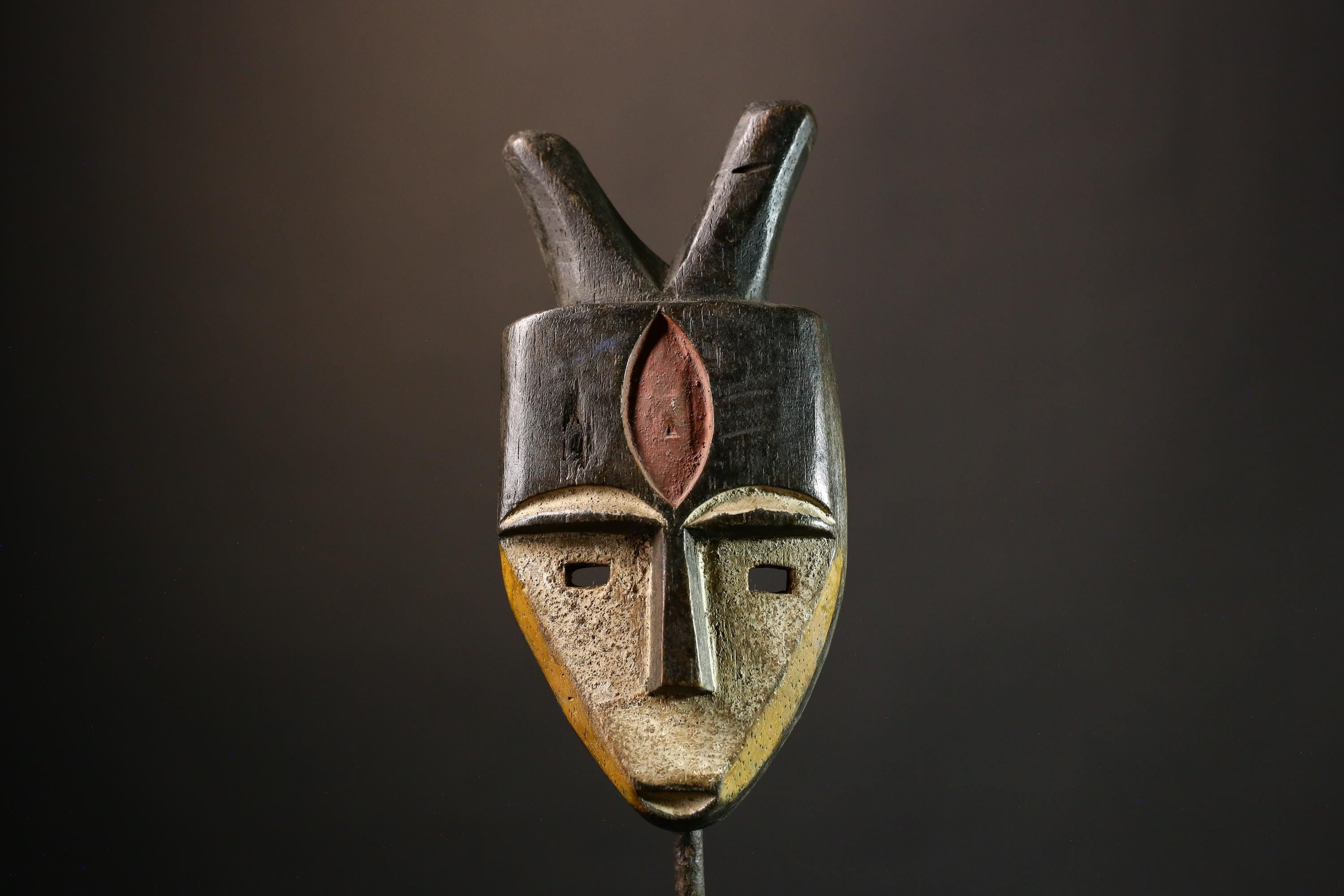 African Exquisite Fine Eastern Pende Mask | Unique Art from Democratic Republic of Congo | Collectible Decor-G3564
