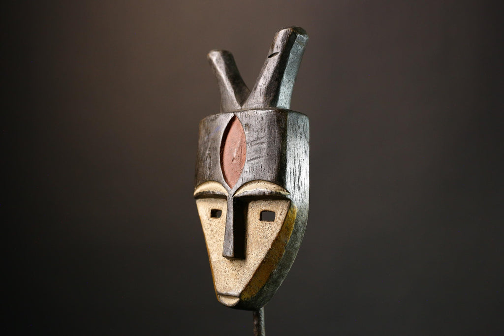 African Exquisite Fine Eastern Pende Mask | Unique Art from Democratic Republic of Congo | Collectible Decor-G3564