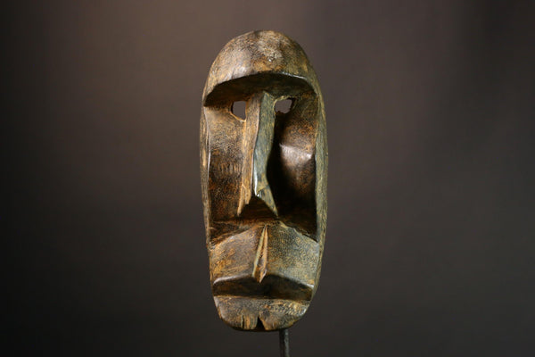 African mask Authentic Vintage Dan Karan Mask - Unique Wood Carving Tribal Art Collectible for Home Decor-6311