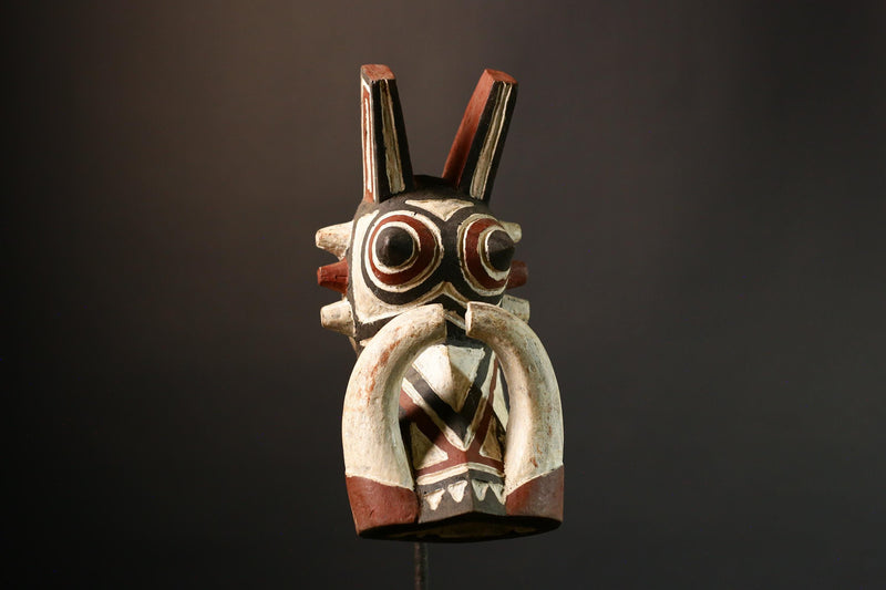 African Decorative Warthog Mask - Authentic Nunuma Mask from Burkina Faso - Handcrafted Collectible Art for Home Decor and Cultural -G1525