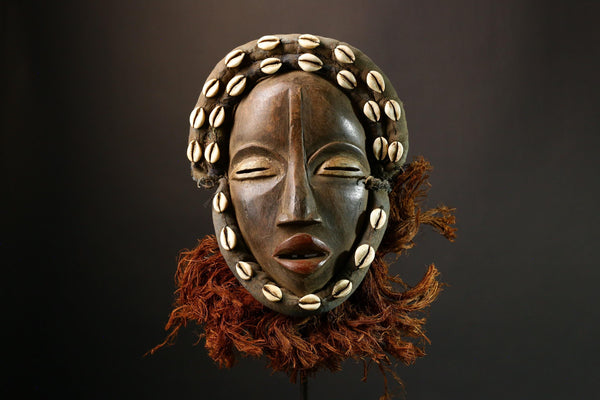 African Mask Hand Carved Wall Hanging - Unique Deangle Dan Mask Art for Home Decor - Ethnic Masterpiece for Cultural Enthusiasts -G1416