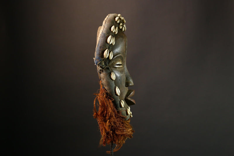 African Mask Hand Carved Wall Hanging - Unique Deangle Dan Mask Art for Home Decor - Ethnic Masterpiece for Cultural Enthusiasts -G1416