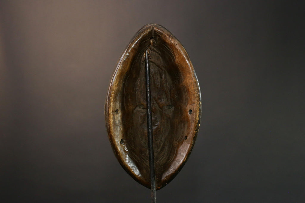 Authentic African Mask Faces - Lega Mask from Lengola Tribe of DR Congo - Primitive Tribal Art - Unique Cultural Décor Piece -G3582