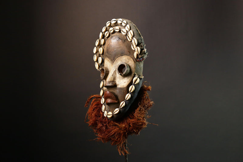 African Hand Carved Dan Kran Mask by Dan Zapkei Unique Collectible Tribal Art for Home Decor and Cultural Enthusiasts-G1402