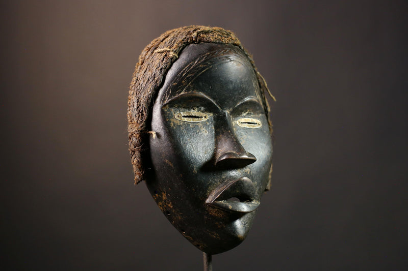 African Tribal Face Mask Antique Dan Mask Unique Wall Decor Piece Artisan Crafted for Home Decor and Cultural Enthusiasts-G1993