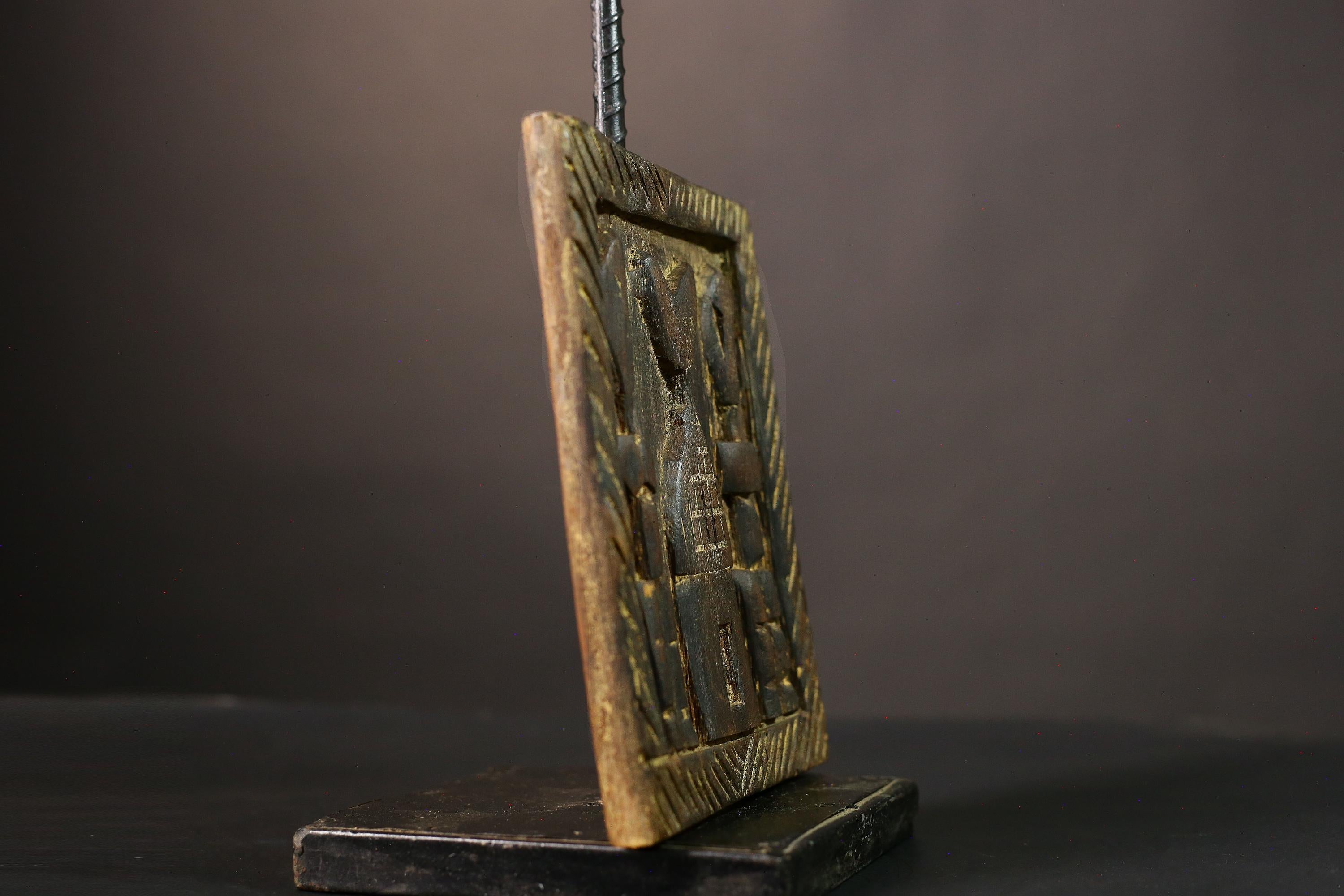 African Dogon Hand Carved African Yoruba Granary Door Unique Wall Hanging Art for Authentic Home Decor Cultural & Vintage Charm -G1988