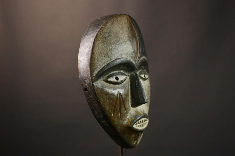 Authentic African Nigerian Igbo Wood Carved Spirit Mask Unique IGBO Tribal Masks for Exquisite Wall Art & Cultural Home Decor -G1986