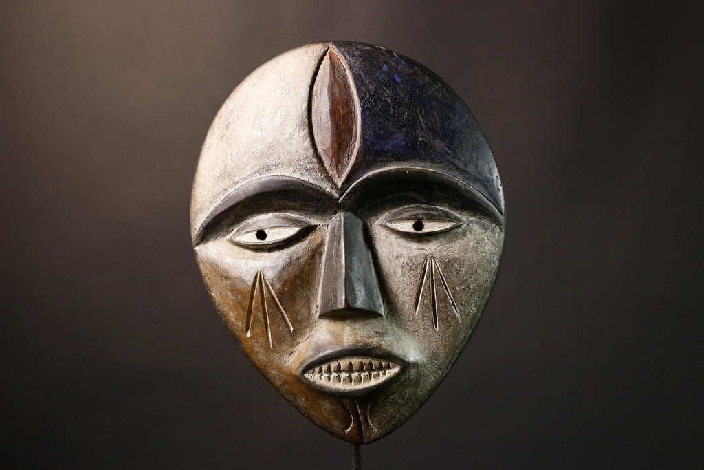 Authentic African Nigerian Igbo Wood Carved Spirit Mask Unique IGBO Tribal Masks for Exquisite Wall Art & Cultural Home Decor -G1986