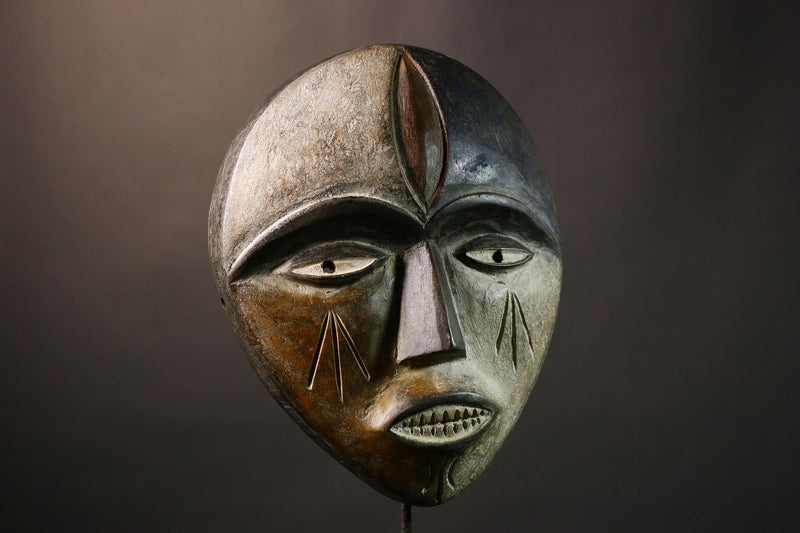 Authentic African Nigerian Igbo Wood Carved Spirit Mask Unique IGBO Tribal Masks for Exquisite Wall Art & Cultural Home Decor -G1986