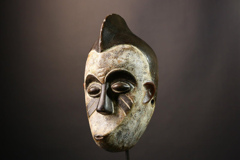 African Exquisite Igbo Tribal Wood Masks Hand Carved Home Wall Decor Unique Cultural for Stylish and Authentic Interior Design -G3604