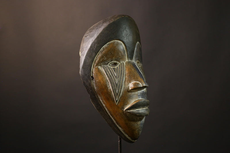 African Nigerian Igbo Handmade African Igbo Tribal Face Mask Unique Wooden Wall Hanging Art Authentic Decorative Piece -G1978