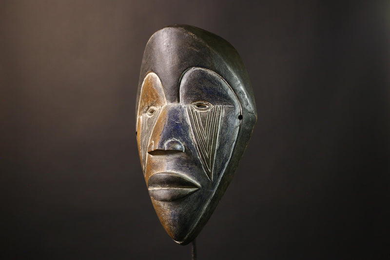 African Nigerian Igbo Handmade African Igbo Tribal Face Mask Unique Wooden Wall Hanging Art Authentic Decorative Piece -G1978