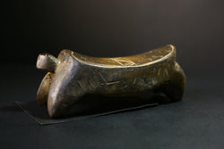 African Senofu Stool Vintage Hand-Carved Wood Tribal Decorative Art Piece -G3863