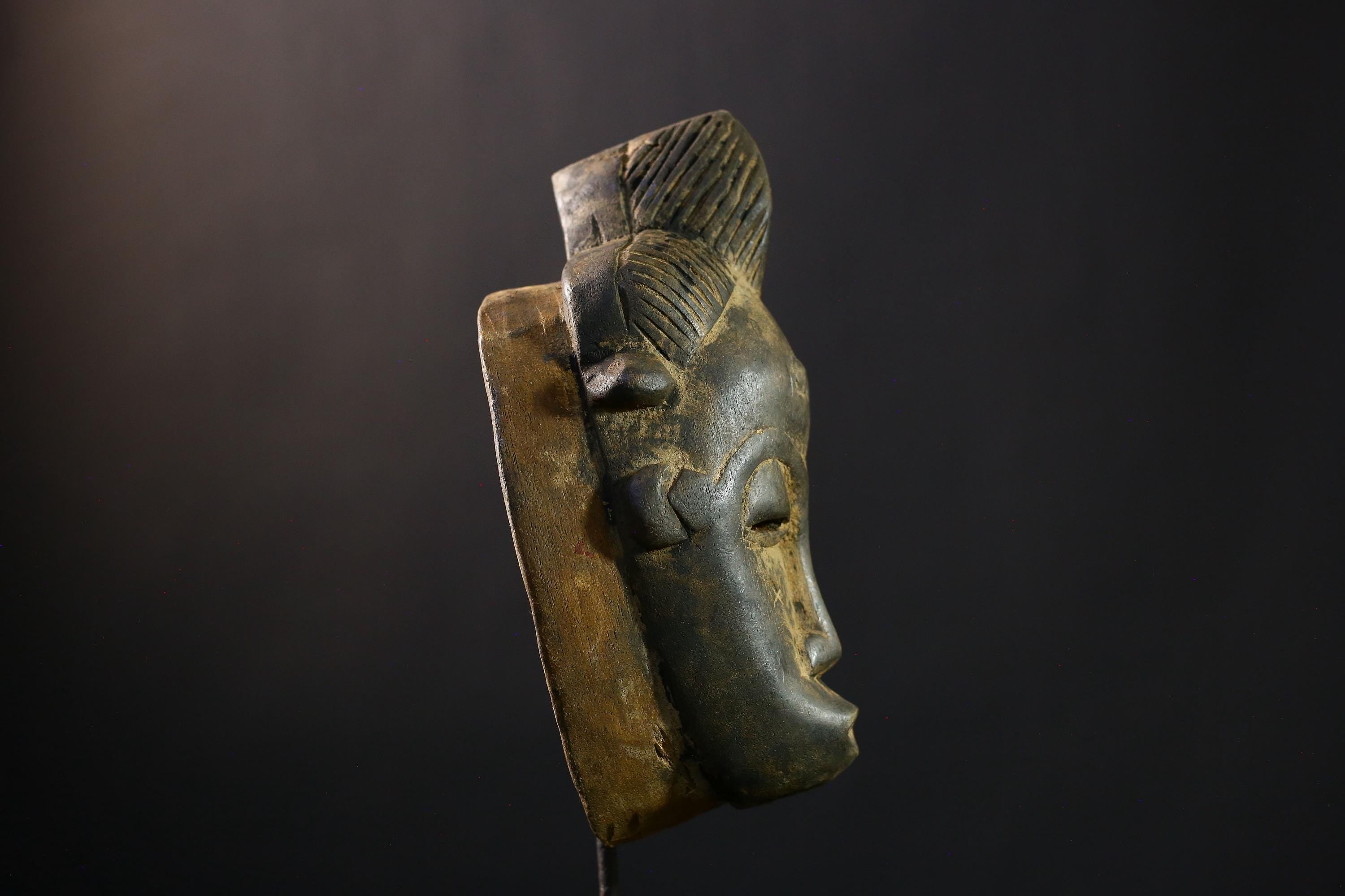 African | Guro Style Mask | Unique Hand-Carved Art | Vintage Tribal Wooden Sculpture | Ethnic Wall Decor | Decorative Home Accent-G1979