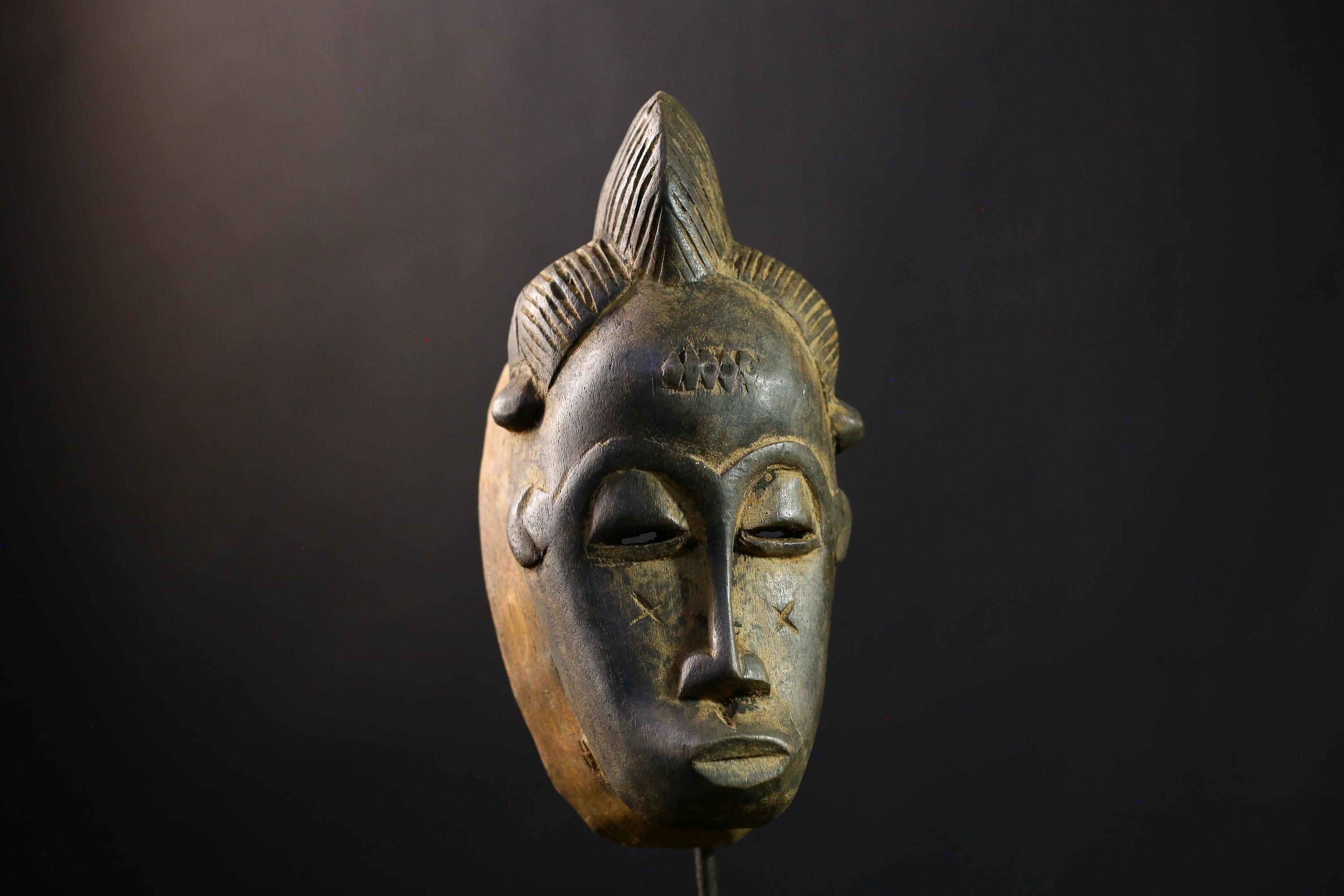African | Guro Style Mask | Unique Hand-Carved Art | Vintage Tribal Wooden Sculpture | Ethnic Wall Decor | Decorative Home Accent-G1979