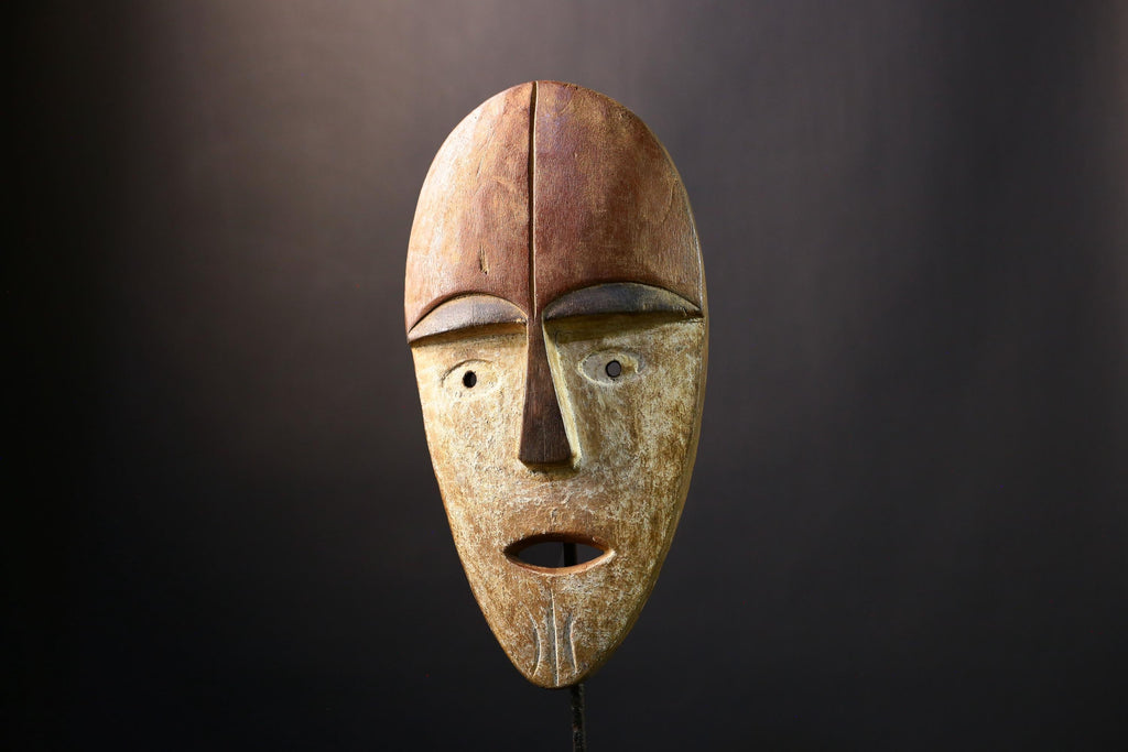 Africa Lega Idimu Mask | Hand-Carved Tribal Mask | Vintage African Wood Sculpture | Authentic Collectible Mask | Ethnographic Art Piece-6836