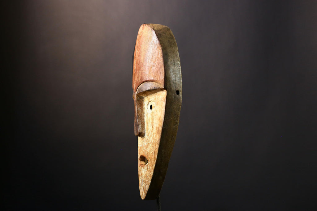 Africa Lega Idimu Mask | Hand-Carved Tribal Mask | Vintage African Wood Sculpture | Authentic Collectible Mask | Ethnographic Art Piece-6836