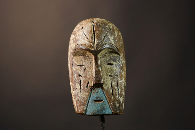 Authentic Lega Mask from DR Congo Handcrafted Lengola Tribe Wood Art Exquisite African Wall Decor Cultural Home Accent Unique Piece-G3625