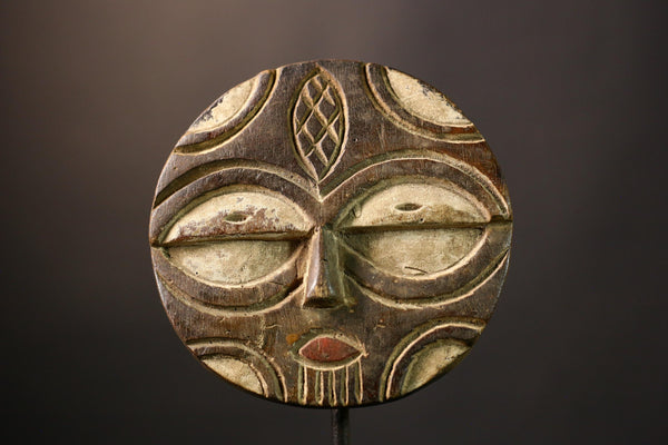 Authentic African Vintage Hand Carved Mask Eket Ibibio Tribal Wall Hanging Art Unique Home Decor for Cultural Appreciation-G3643