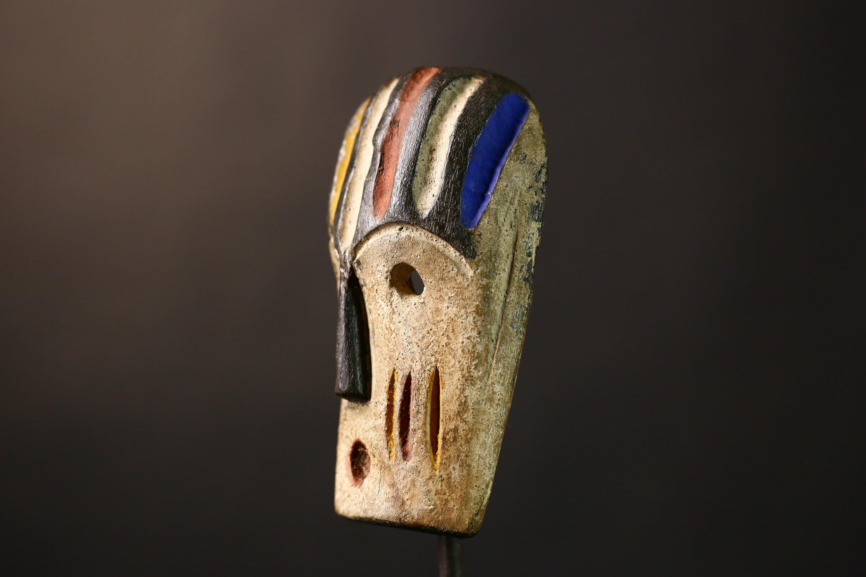 African Authentic Lega Mask Congo Bwami Wall Décor Unique Handcrafted Masks for Cultural Home Decoration-G3640