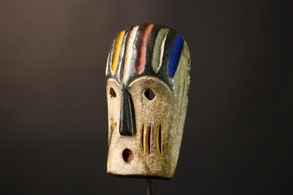 African Authentic Lega Mask Congo Bwami Wall Décor Unique Handcrafted Masks for Cultural Home Decoration-G3640