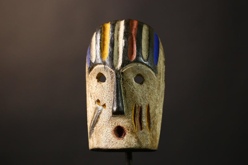 African Authentic Lega Mask Congo Bwami Wall Décor Unique Handcrafted Masks for Cultural Home Decoration-G3640