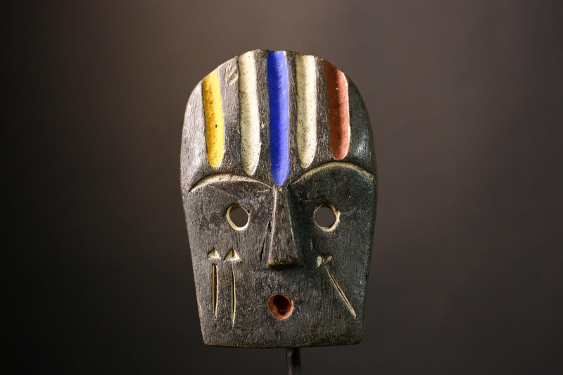 African Authentic Lega Mask Congo Bwami Wall Décor Unique Handcrafted Masks for Cultural Home Decoration-G3639