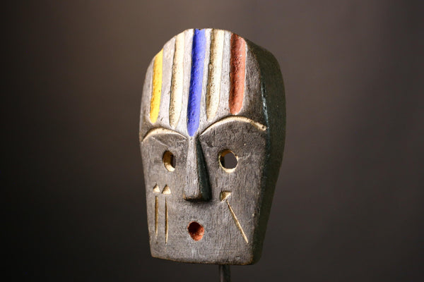 African Authentic Lega Mask Congo Bwami Wall Décor Unique Handcrafted Masks for Cultural Home Decoration-G3639