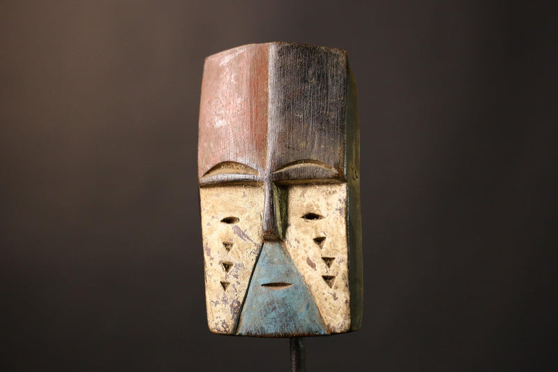 African Authentic Lega Mask Congo Bwami Wall Décor Unique Handcrafted Masks for Cultural Home Decoration-G3638