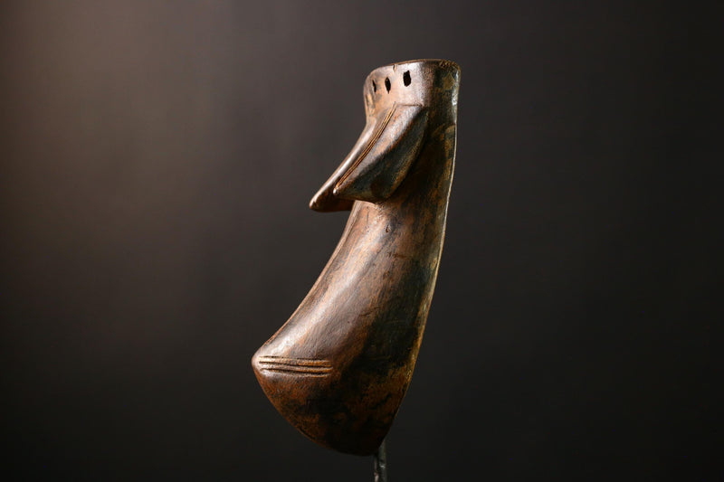 African Mask Makonde Body - Unique Handcrafted Wooden Sculpture from Tanzania, Tribal Art Decor for Home, Cultural Collectibles-G3676