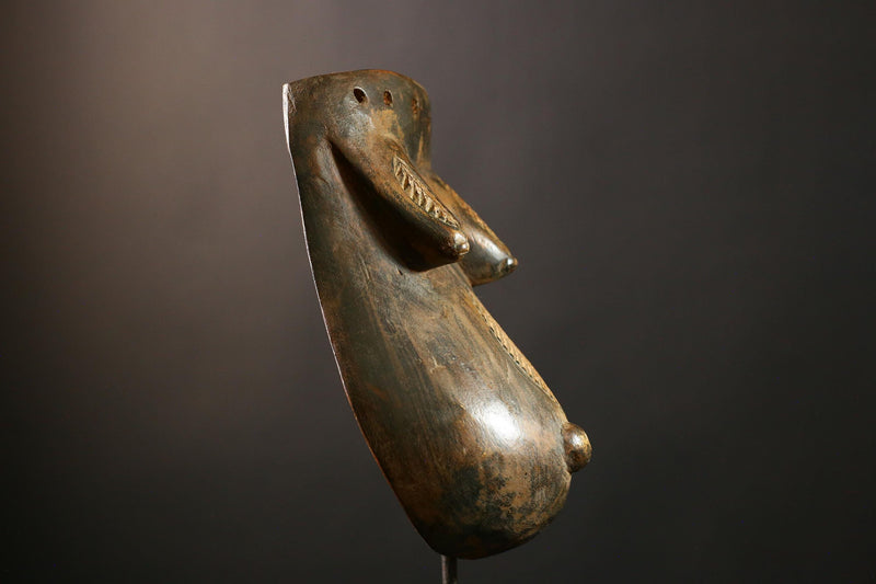 African Mask Makonde Body - Unique Handcrafted Wooden Sculpture from Tanzania, Tribal Art Decor for Home, Cultural Collectibles-G3675