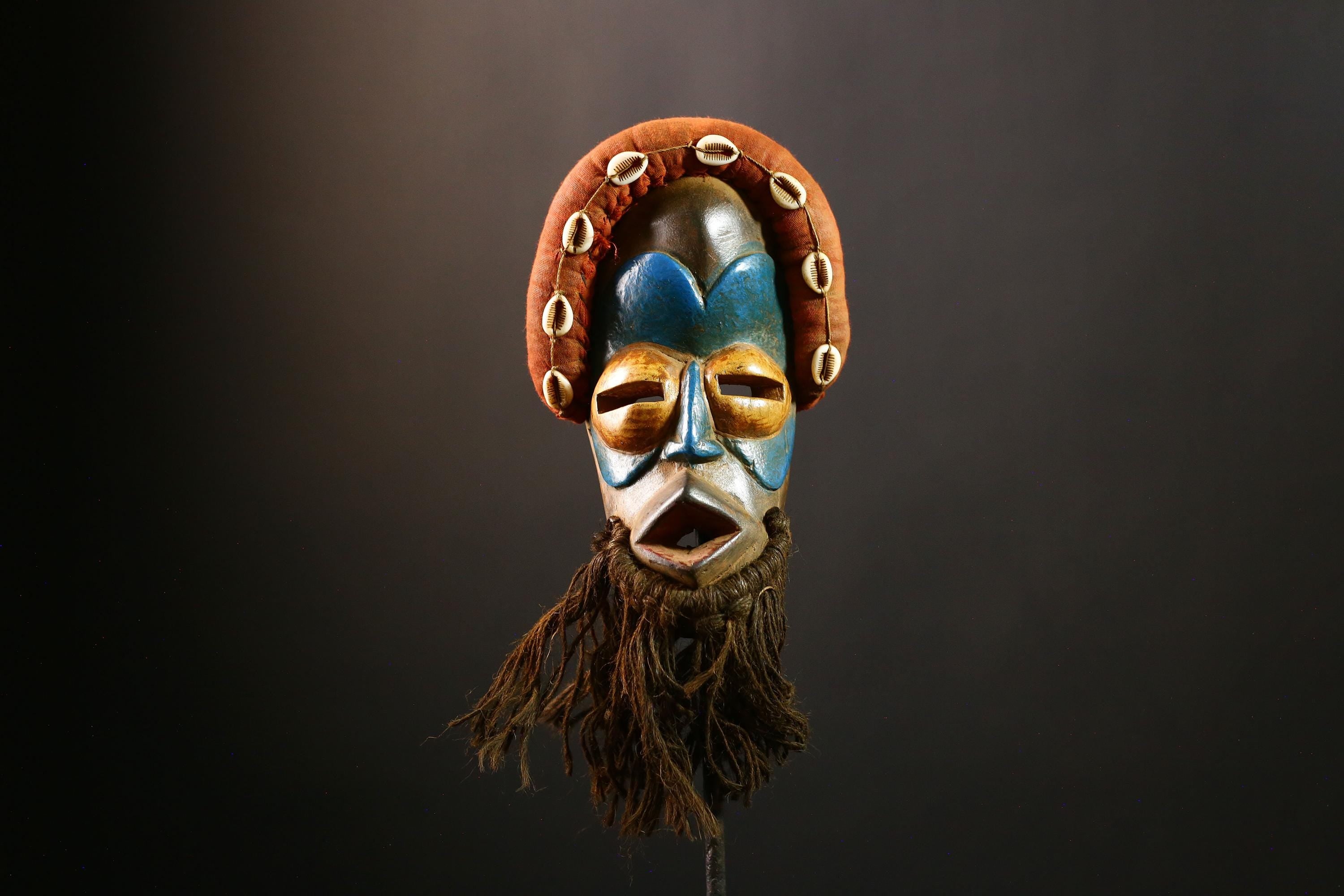 African Mask Handcrafted Dan 'Dean Gle' - Unique Cultural Wall Art Decor, Tribal Sculpture for Home, Artisan Collectible Piece-G3672